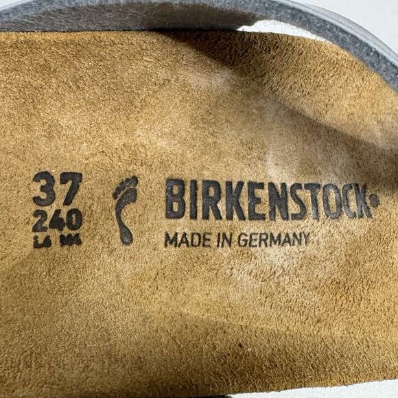 Birkenstock Gizeh Birko-Flor Sandals Silver Size 37 US (L6/M4) New Without Box - Picture 7 of 7